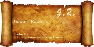 Góber Róbert névjegykártya